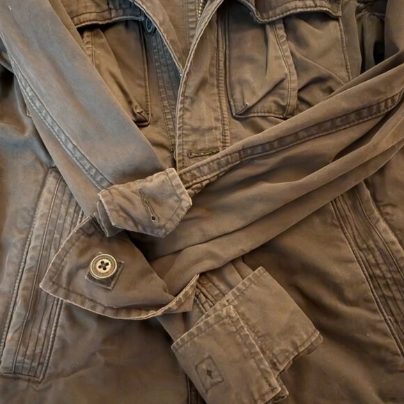 Abercrombie & Fitch Sentinel Jacket Dark Gray Military Jacket S - Picture 6 of 8